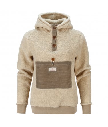 Dámská vlněná mikina s kapucou Amundsen Heroes Wool Fleece Hoodie